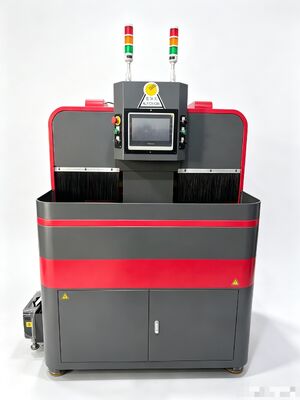 AF060 model is a dual-station automatic precision cutting machine used for half-cutting of silicon steel/non-crystalline/nanocrystalline/iron powder core/iron silicon aluminum/magnetic core pairs.