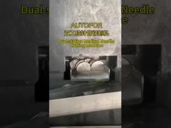 Double-station precision cutting machine for needle tubes and tips